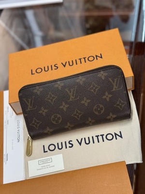 Louis Vuitton Zippy Wallet Monogram Canvas & Rose Ballerine Portemonnaie M41894