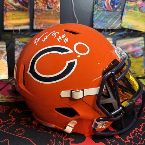 Brian Urlacher Signed Chicago Bears Full Size Helmet Beckett Certified