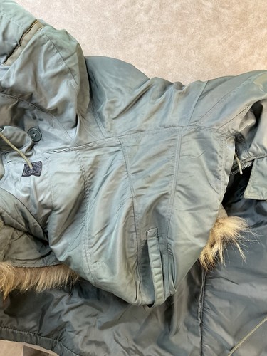 Vintage Air Force Parka Heavy 1950s USAF N-3B Jacket Albert Turner Real Fur S - Bild 14 von 22