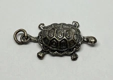 Vtg Wheeler MFG Co Manufacturing Tortoise Turtle Sterling Charm Pendant (P60)