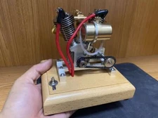 4.2CC Hoglet OHV V-Twin Mini Retro Motorcycle Engine Model with Pedal Start