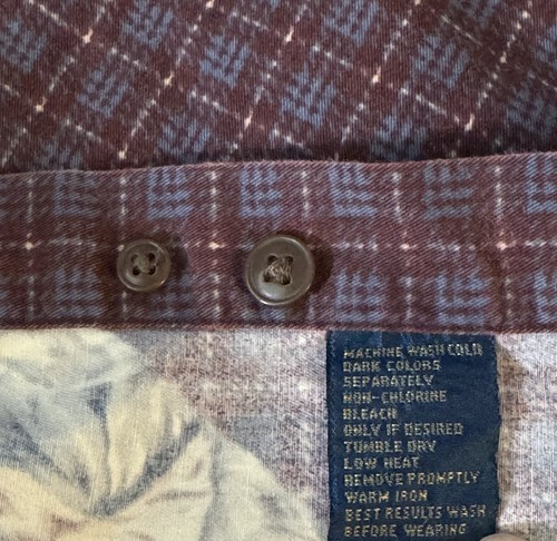 VTG Ralph Lauren Chaps Mens XL Button Down Long Sleeve Shirt All Over Print Boys - Picture 12 of 17