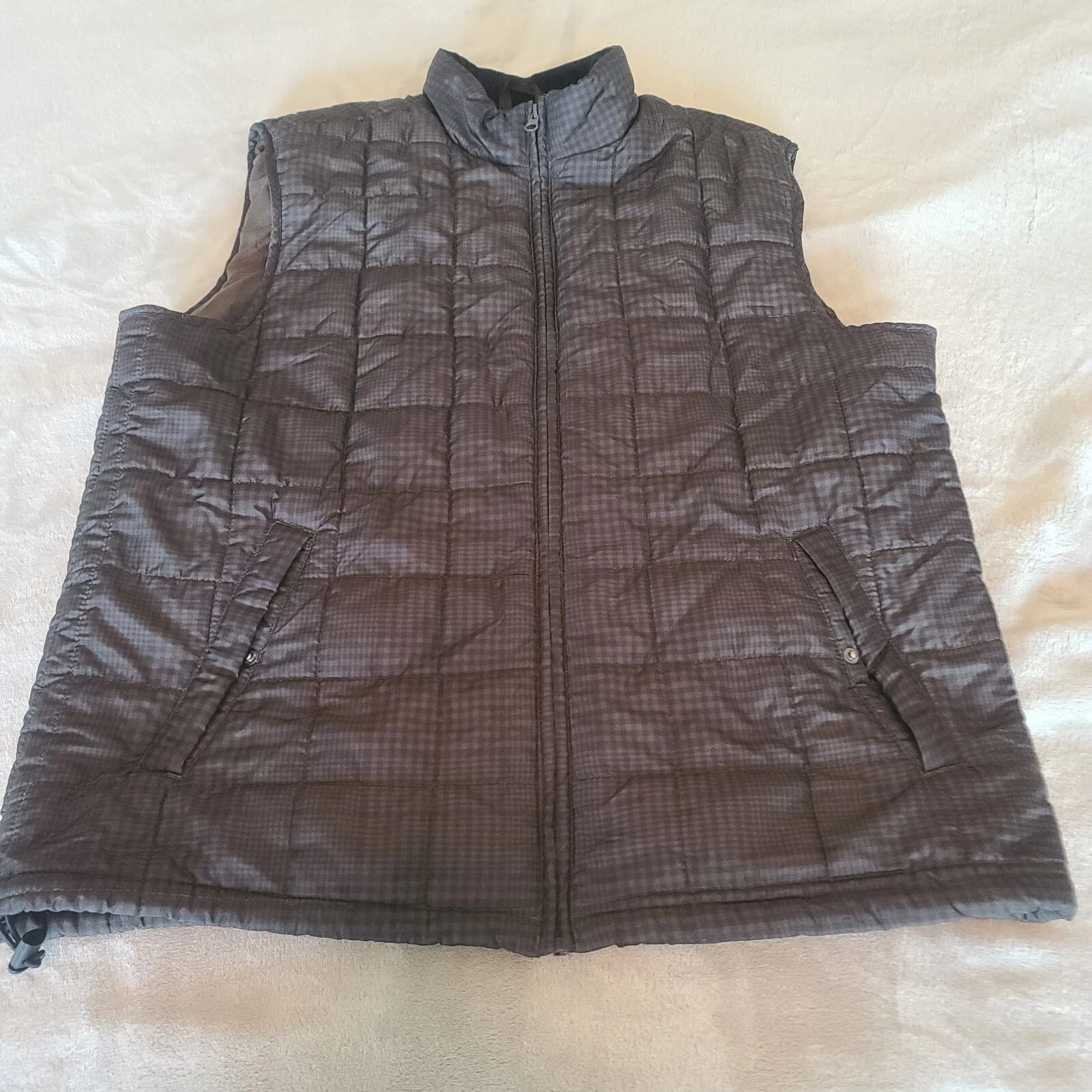 Chaps Mens Large Multicolor Windbreaker Light Jacket Full Zip Vest