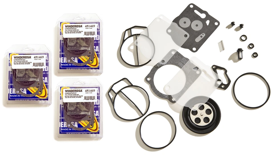 Kit de reconstrucción triple Mikuni Carb Yamaha XL XLT 1200 GP1200R GPR1200 XL1200 XLT1200 Foto 2 de 2