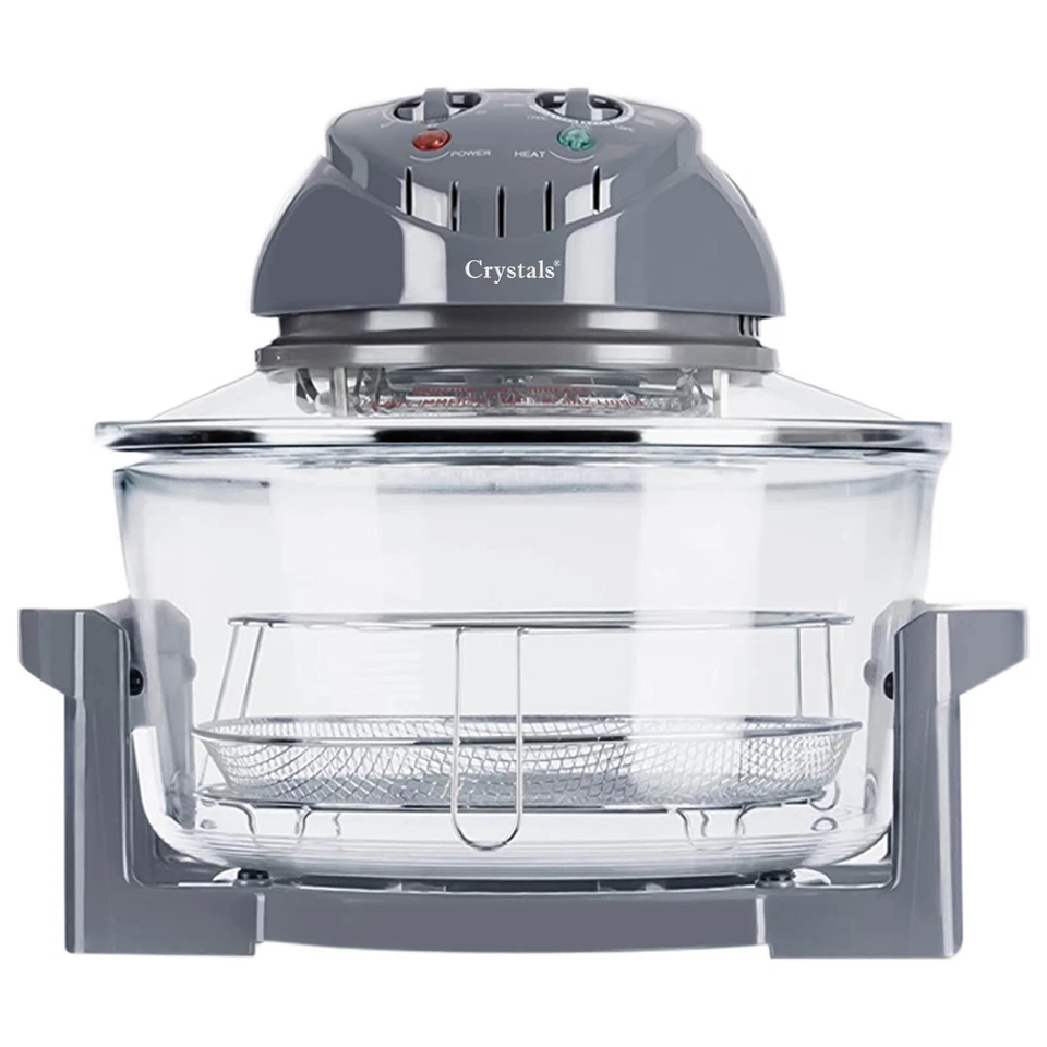 17L Halogen Konvektion 1400W Elektroherd Backofen Luft Friteuse mit Verlängerungsring - Bild 3 von 4