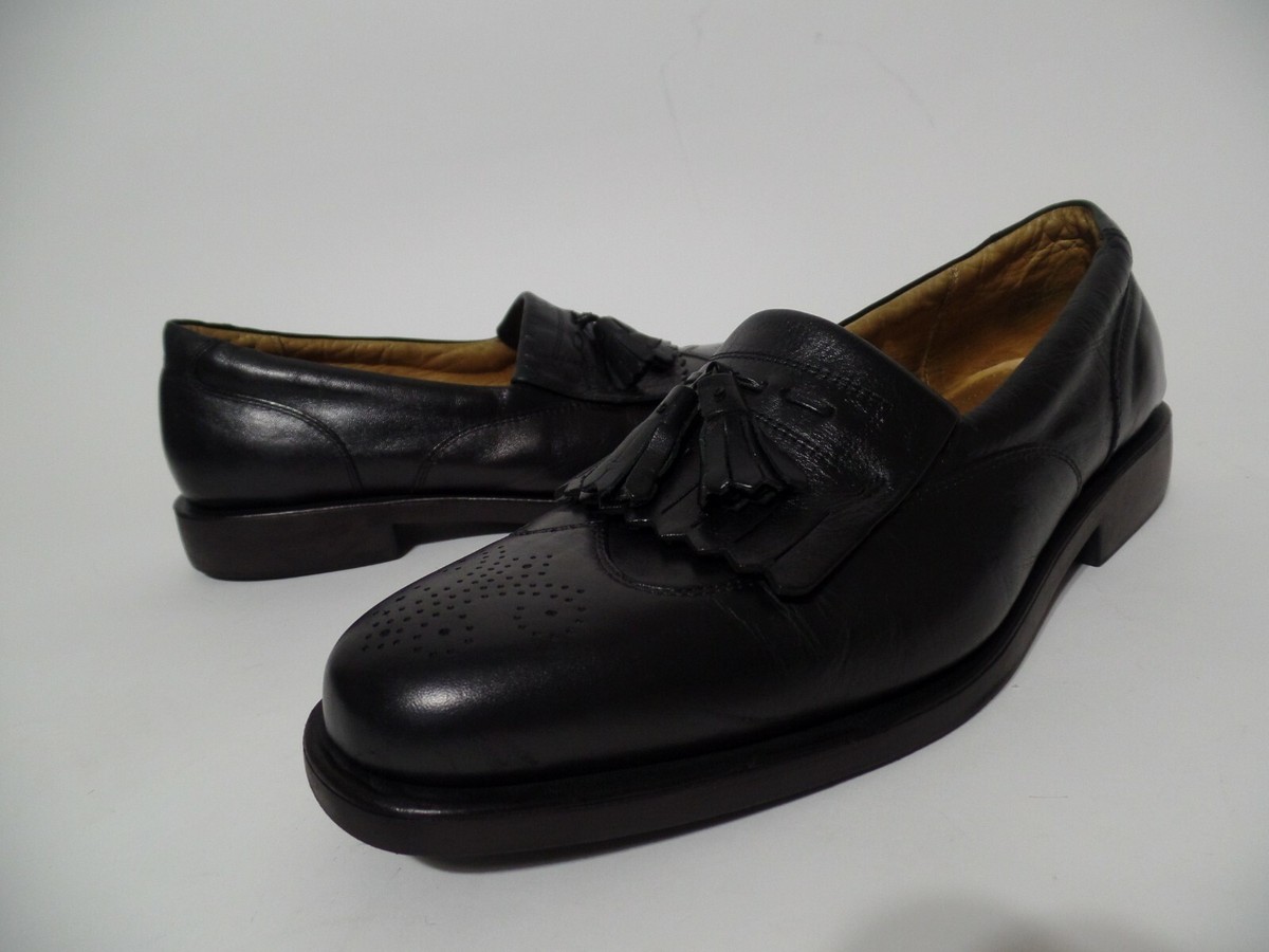 Sandro Moscoloni Wingtip Kiltie Tassel Leather Loafer shoes  display picture 2