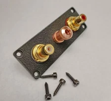 Panels Terminal Socket Plate RCA for plinth turntable,Lenco, Gates,Thorens