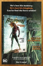 2010 DC Comics Aquaman Unspoken Water Print Ad/Poster Robson Rocha Promo Art 00s