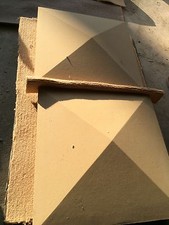 Cast stone pier caps, 3 Brick X 3 Brick, walls Driveways
