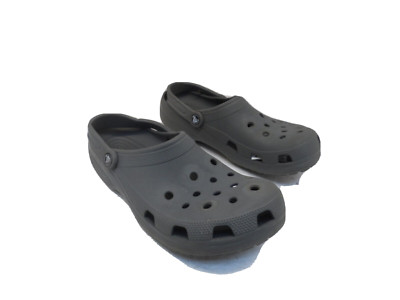 Crocs Men's Classic Clog Slip On Slide Sandal Slate Gray Size 11M