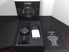 Citizen CZ Smart Hybrid Smart Watch HR Activity Tracker JX1007-04E Works Great