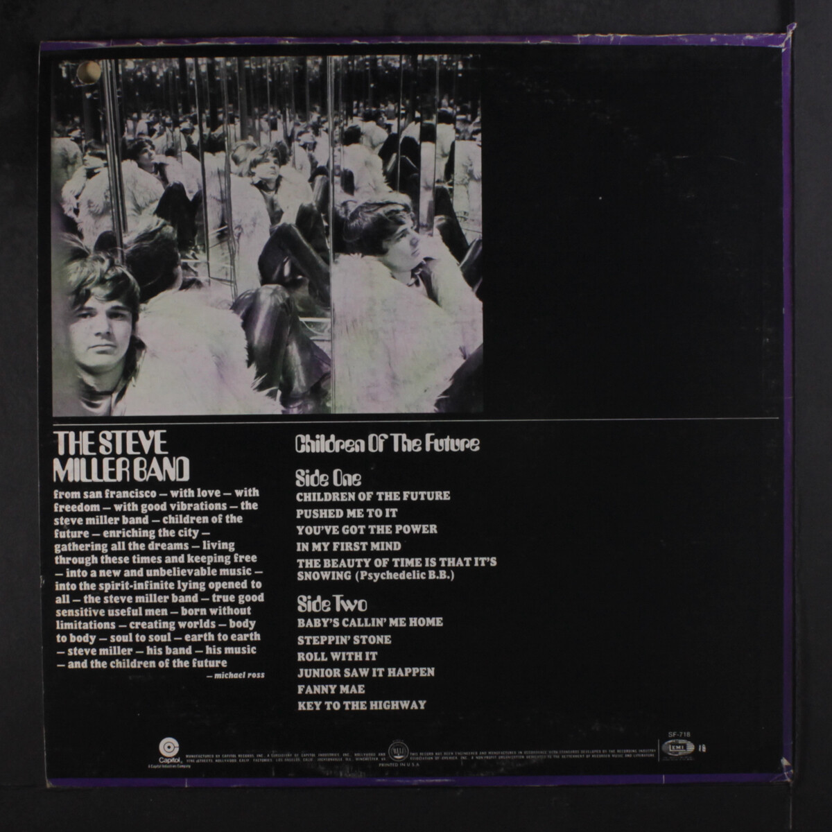 STEVE MILLER BAND: children of the future Capitol Records 12