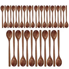 Wooden Long Kitchen Spoon | Cooking Utensil for Soup, Teaspoons, and Catering