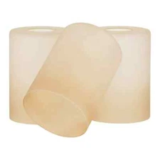 Kira Home Villa 5.5" Amber Glass Shades, Replacement Glass, 1.75" Size, 3 pack 