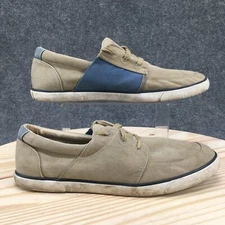 Sperry Top Sider Shoes Mens 12 M Beige Lace Up Casual Comfort Low Top Round Toe