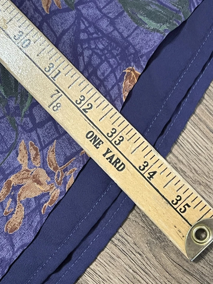 Falda Kathie Lee, Para Mujer Talla 10, Azul Marrón, Cremallera Lateral, Abertura Lateral Foto 4 de 4