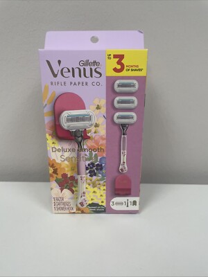 Venus Rifle Paper Co. - Deluxe Smooth Sensitive Razor + 3 Refills B14 ...