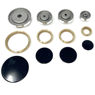 Kit 4 Piattelli+ Anelli Spartifiamma 4 Fuochi Cucina Gas - Foto 5