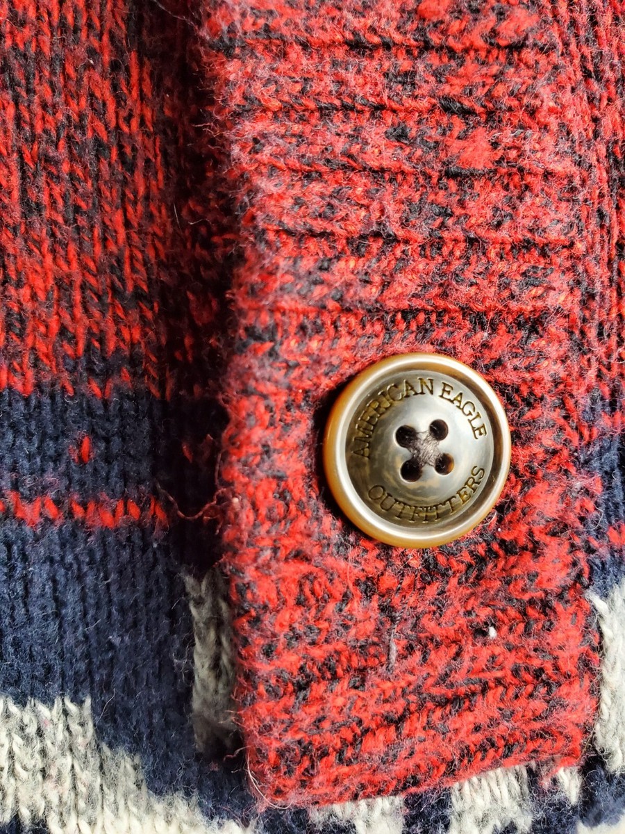Petit Pull American Eagle Outfitters – Bleu Marine, 100% Coton, Taille PS (petite)