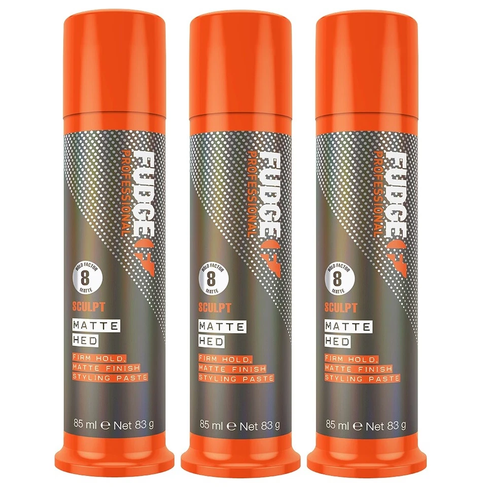 3x Fudge Professional Matte Hed Firm Hold 85 ml