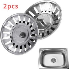 2pcs Kitchen Sink Strainer Stopper Waste Plug Sink Filter Filtre Sink Strainer