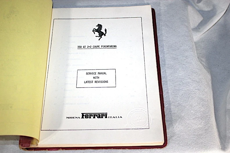 Manual de servicio original Ferrari 330 GT 2+2, BONITO 1965-1967 Foto 3 de 4