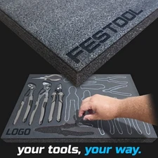 FESTOOL DARK shadow foam tool tray insert storage organizer toolbox tool kit set