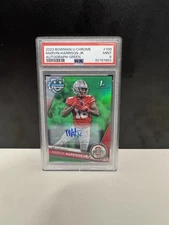 2023 Bowman U Chrome Marvin Harrison Jr Green Auto /99 OHIO STATE /CARDINALS