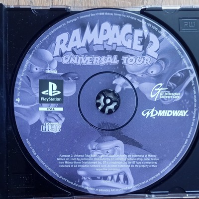 Rampage 2: Universal Tour Sony PlayStation 1 PAL SLES-02021 1998 GT