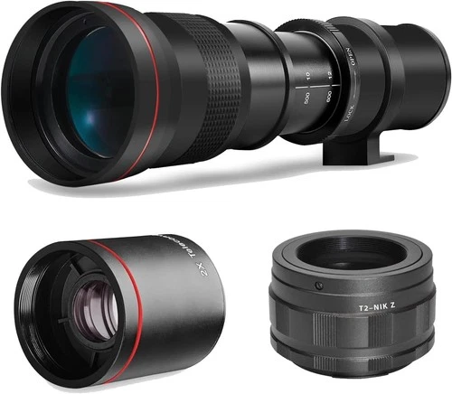 420-1600mm f/8.3 Telephoto Zoom Lens for Nikon Z50 Z5 Z6 II Z7 Z7 II ZF ZFC