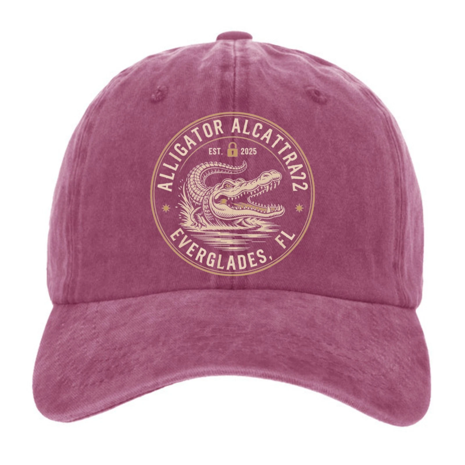 Alligator Alcatraz Everglades Hat – Vintage Florida Gator Patch Baseball Cap