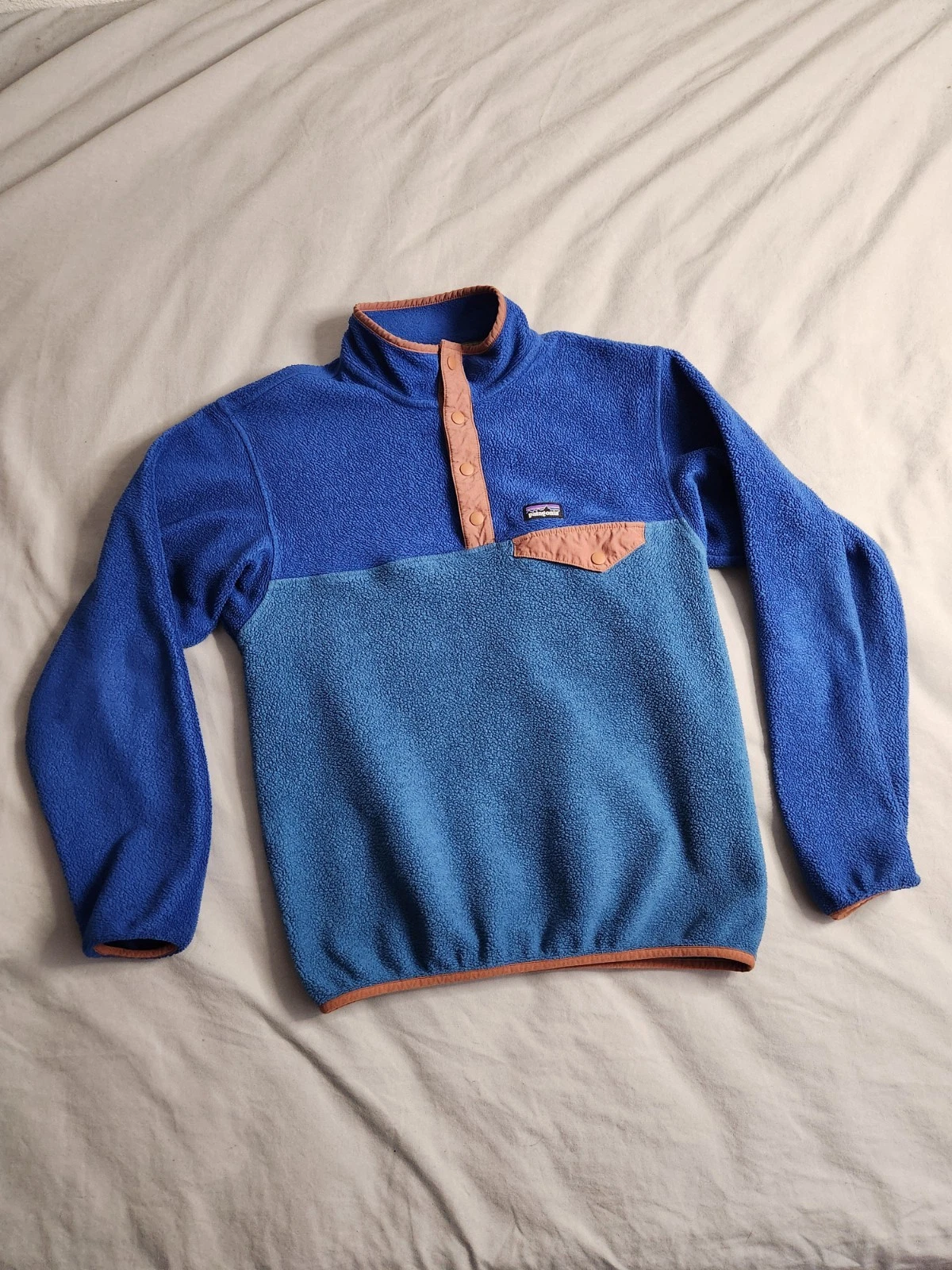 Patagonia Synchilla Fleece Snap-T Youth Size XL Blue Outdoors Hiking 65572 NEW