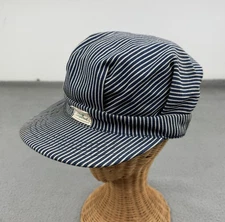 Vintage Key Imperial Railroad Train Hickory Stripe Railroad Cap