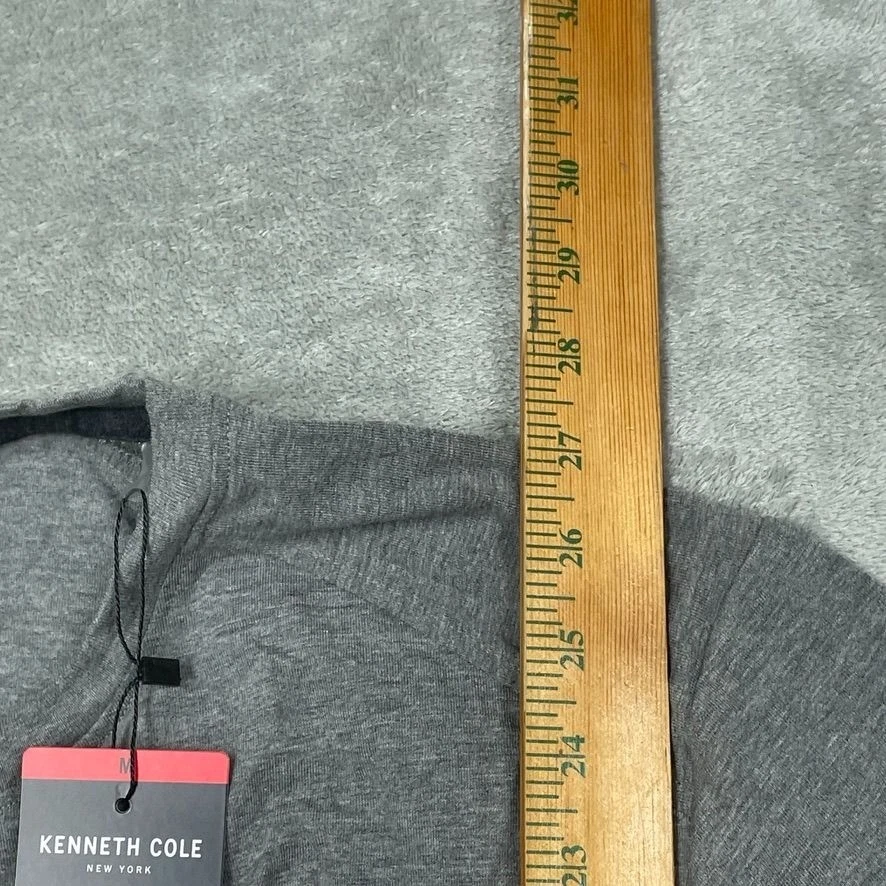 Camiseta Kenneth Cole Gris Mezcla Algodón Orgánico M Nueva con Etiquetas 6880 Foto 4 de 4