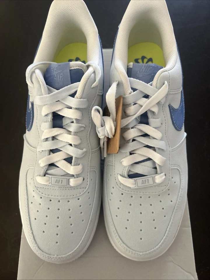 Nike Women’s Airforce One 07 Size 9.5 Blue Tint Polar White FN7185 423 New - Image 4 of 4