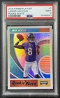 LAMAR JACKSON PSA 9 2018 PANINI PLAYOFF FOOTBALL #7 ROOKIE WAVE RC RAVENS 541