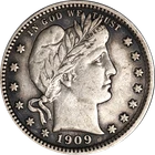 1909-D Barber Quarter - Dark XF