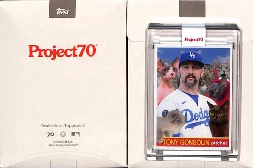 2021 TOPPS PROJECT 70 #846 1958 TONY GONSOLIN -LOS ANGELES DODGERS - JONAS NEVER