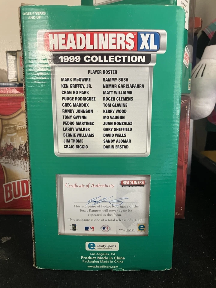 Headliners XL 1999 Pudge Rodriguez LE Foto 2 de 4