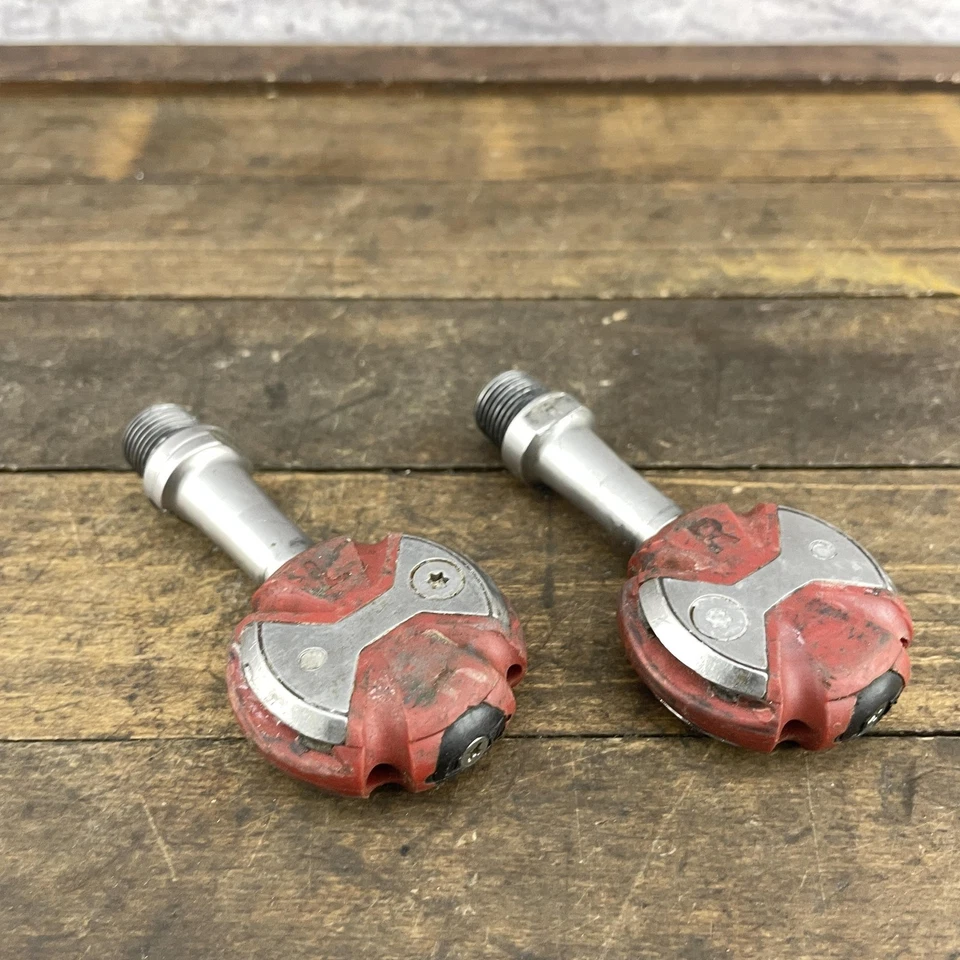 Speedplay Zero Pedals Stainless Steel Red Road Bike Clipless Red 205g 9/16 - Image 4 of 4