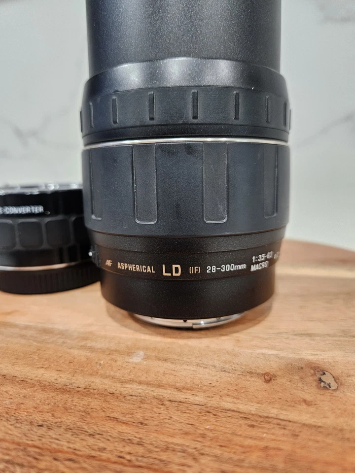 Lente macro Tamron AF 28-300 mm f/3,5-6,3 LD + paquete de teleconvertidor para Canon EF EOS Foto 4 de 4