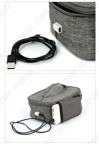 Portable USB Heating Lunch Box Electric Heated Mini Oven Food Storage Bag Warmer - Picture 8 of 10