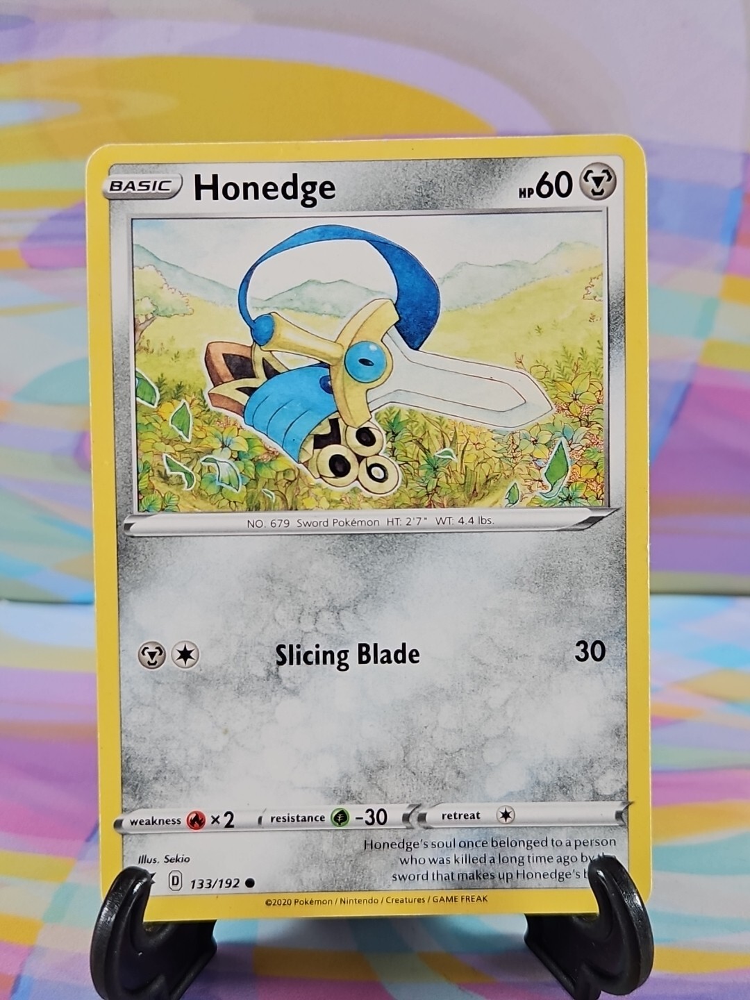 Pokemon TCG Rebel Clash Card | Honedge 133/192 Common