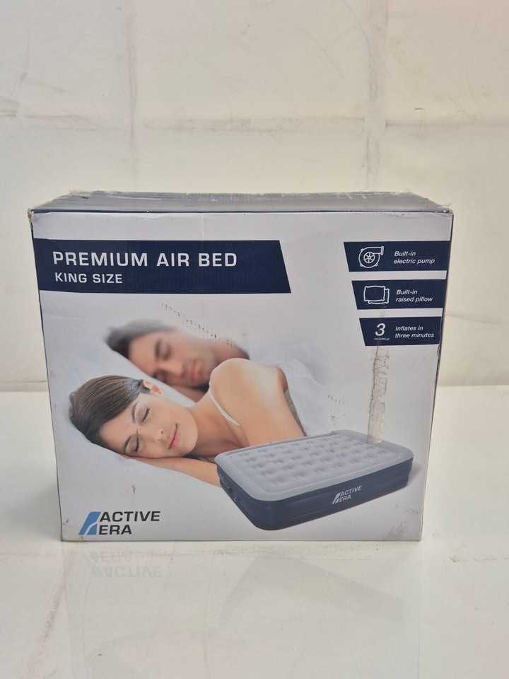 Active Era® King Size Air Bed Air Mattress with Builtin Pump UK Stock
