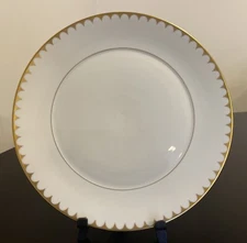 L'Objet AEGEAN 24k GOLD 10.5” DINNER PLATE MINT