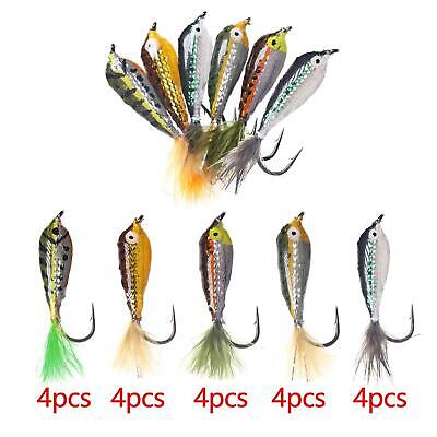 Ice Fishing Jigs for Trout Bass Fishing Jig Lure with Feather Set