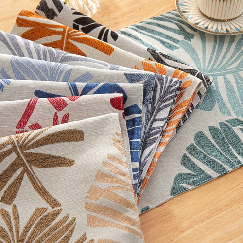 Placemats Set of 4 Washable Indoor/Outdoor Vinyl Place Mats for Dining Table