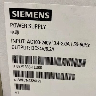 NEW Siemens 6EP1333-1LD00 Switching Power Supply 150W/24V6.2A