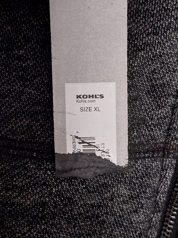 Sudadera con capucha forrada de piel gris Apt 9 XL nueva con etiquetas Foto 4 de 4