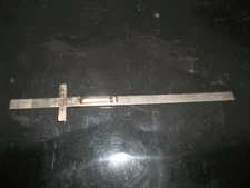 6" Stainless Steel USA Durham Co New York Machinist T Ruler W/Pocket Clip tool